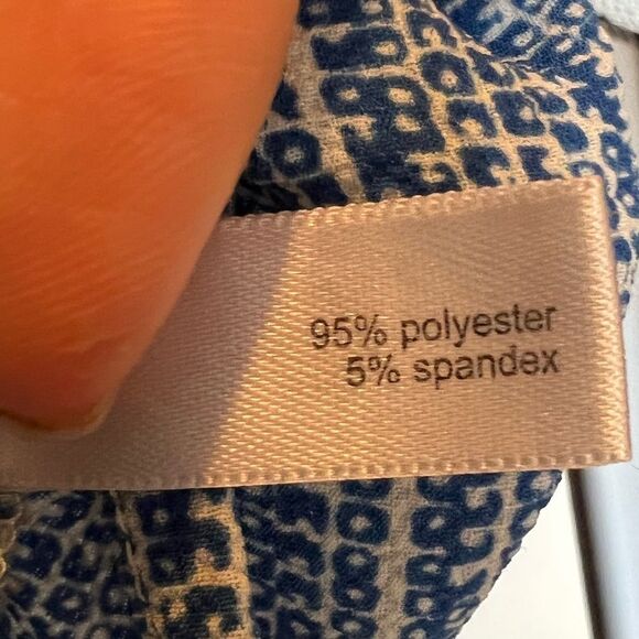 THE LIMITED square stripe tunic oversized arms, Size M Blues & Cream - Picture 6 of 9